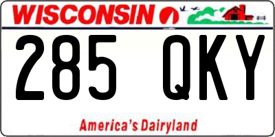 WI license plate 285QKY
