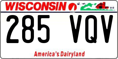WI license plate 285VQV