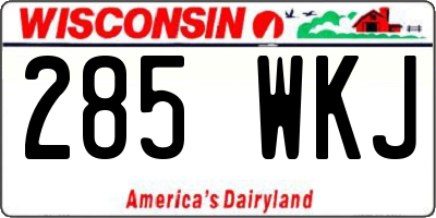 WI license plate 285WKJ