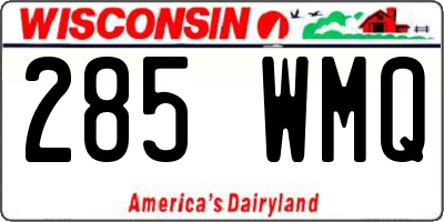 WI license plate 285WMQ