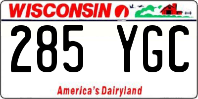 WI license plate 285YGC
