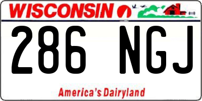WI license plate 286NGJ
