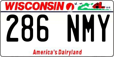 WI license plate 286NMY