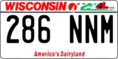 WI license plate 286NNM