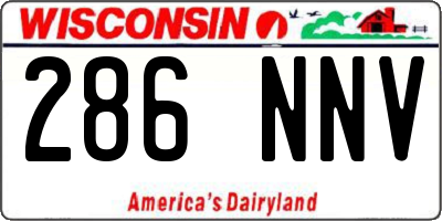 WI license plate 286NNV