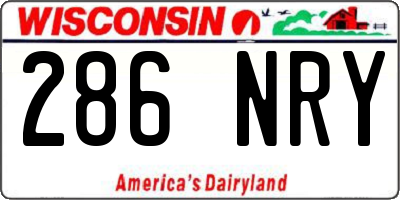 WI license plate 286NRY