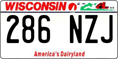WI license plate 286NZJ