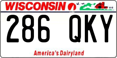 WI license plate 286QKY