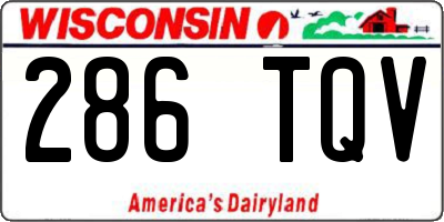 WI license plate 286TQV