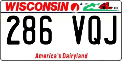 WI license plate 286VQJ
