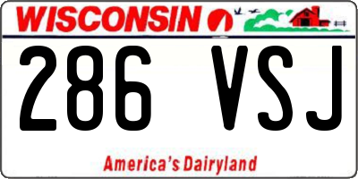 WI license plate 286VSJ
