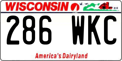 WI license plate 286WKC