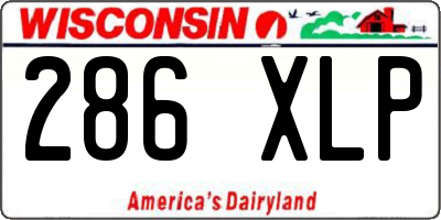 WI license plate 286XLP