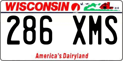 WI license plate 286XMS