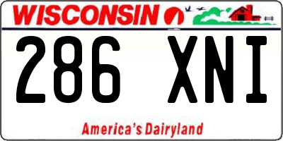 WI license plate 286XNI