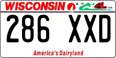 WI license plate 286XXD