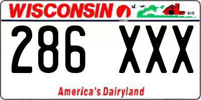 WI license plate 286XXX