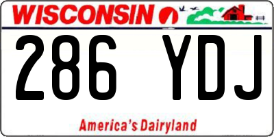 WI license plate 286YDJ