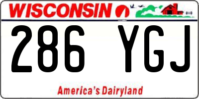 WI license plate 286YGJ