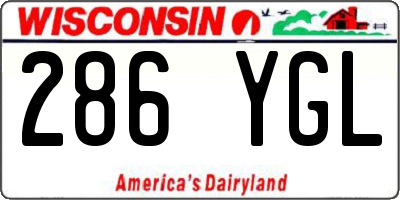 WI license plate 286YGL