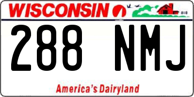 WI license plate 288NMJ