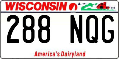WI license plate 288NQG