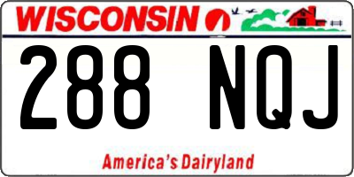 WI license plate 288NQJ