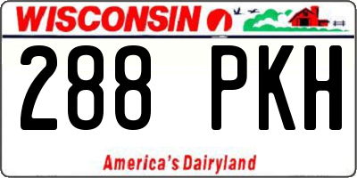 WI license plate 288PKH
