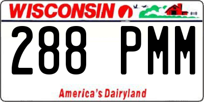 WI license plate 288PMM