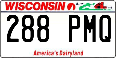 WI license plate 288PMQ