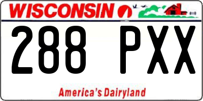 WI license plate 288PXX
