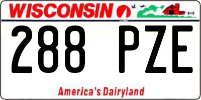 WI license plate 288PZE