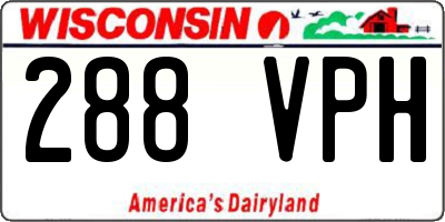 WI license plate 288VPH