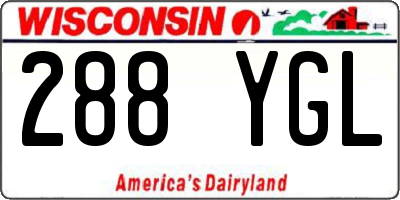 WI license plate 288YGL