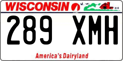 WI license plate 289XMH