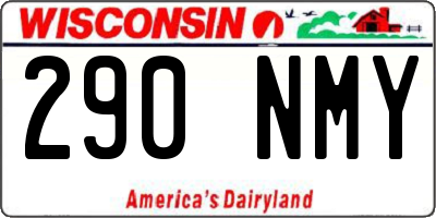 WI license plate 290NMY