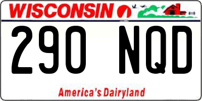 WI license plate 290NQD