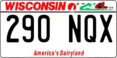 WI license plate 290NQX