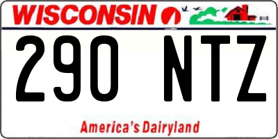 WI license plate 290NTZ