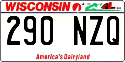 WI license plate 290NZQ