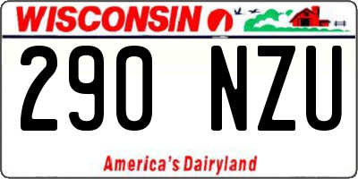 WI license plate 290NZU