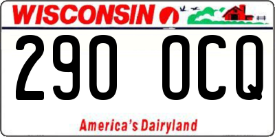 WI license plate 290OCQ