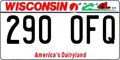 WI license plate 290OFQ
