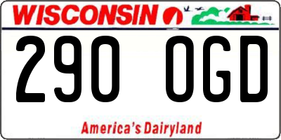 WI license plate 290OGD