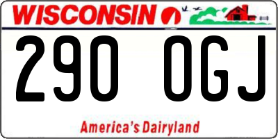WI license plate 290OGJ