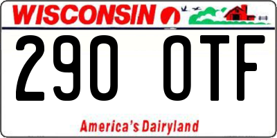 WI license plate 290OTF
