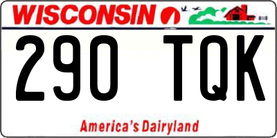 WI license plate 290TQK