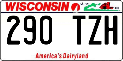 WI license plate 290TZH