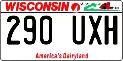WI license plate 290UXH
