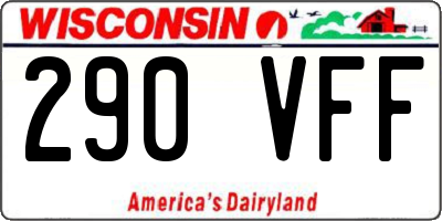 WI license plate 290VFF
